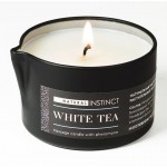 Массажная свеча с феромонами Natural Instinct WHITE TEA - 70 мл.