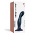 Темно-синяя насадка Strap-On-Me Dildo Plug Snaky size M