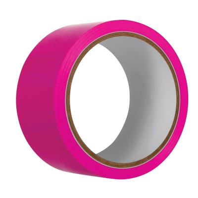 Розовая лента для бондажа Pink Bondage Tape - 20 м.